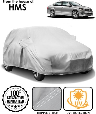HMS Car Cover For Volkswagen Vento (With Mirror Pockets)(Silver)