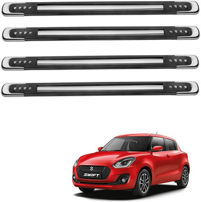 Autofetch Polypropylene Car Bumper Guard(Multicolor, Pack of 4, Maruti, New Swift)