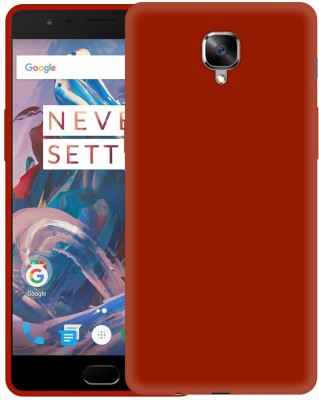 CASE CREATION Back Cover for New Oneplus 3T (2018)(Red, Shock Proof, Silicon, Pack of: 1)