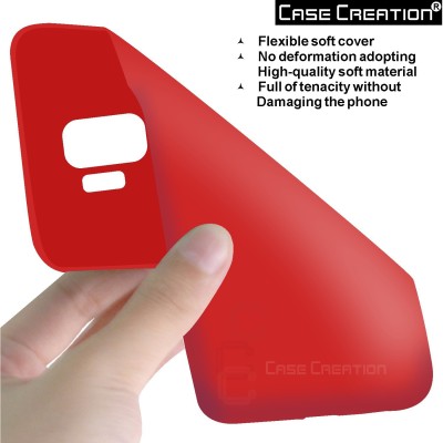 CASE CREATION Back Cover for Samsung Galaxy S9 Soft Case(Red, Waterproof, Silicon, Pack of: 1)