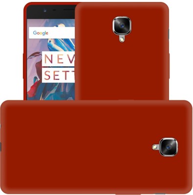 CASE CREATION Back Cover for New Oneplus 3 (2018)(Red, Shock Proof, Silicon, Pack of: 1)