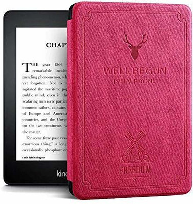 GALARIX Book Cover for Amazon Kindle Paperwhite 10th Generation 2018(Rose Red, Dual Protection)