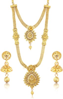 Sukkhi Alloy Gold-plated Gold Jewellery Set(Pack of 1)