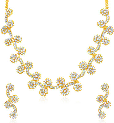 Sukkhi Alloy Gold-plated Gold Jewellery Set(Pack of 1)