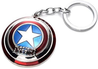 breel Captain America Shield Keychain Metal Decor Men Pendant Charms Gifts for Best Friend/Collections Key Chain