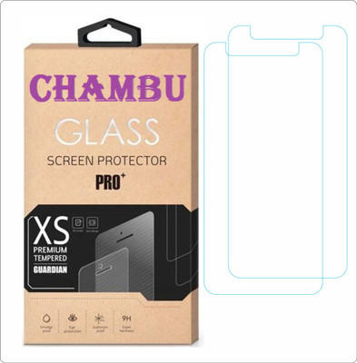 CHAMBU Tempered Glass Guard for Micromax Canvas 2 A120 Colours (8GB)(Pack of 2)