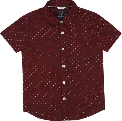 allen-solly-boys-printed-casual-maroon-shirt