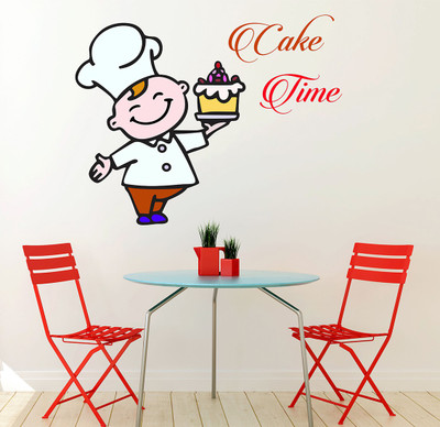 Wollzo 60 cm Cake Removable Sticker(Pack of 1)