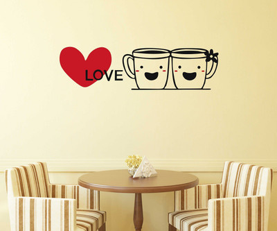 fuzzy 100 cm Coffee Self Adhesive Sticker(Pack of 1)