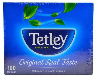 Tetley ORIGINAL REAL TASTE 100 TEA BAGS Tea Bags Box(100 Bags)