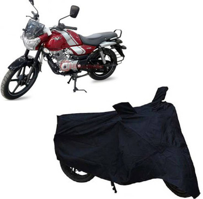 ROYAL AUTO MART Two Wheeler Cover for Bajaj(V12, Black)