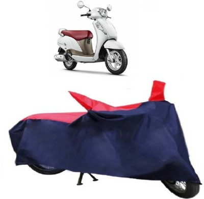 AutoRash Two Wheeler Cover for Suzuki(Access, Red, Blue)