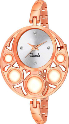 Varni Fashion Super Stylish Designer Double Round Rosegold Watch Analog watch Analog Watch - For Women