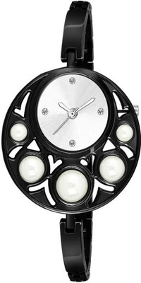 Varni Fashion Super Stylish Designer Double Round Black Watch Analog watch for - For Girls Analog Watch - For Women