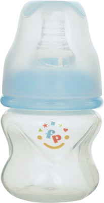 FISHER-PRICE Curved & Ridged Ergonomic Design Safe Feeding Bottle | Anti-Colic & BPA Free - 60 ml(Blue)