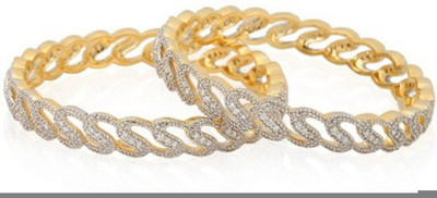 JDX Metal Bangle Set(Pack of 2)