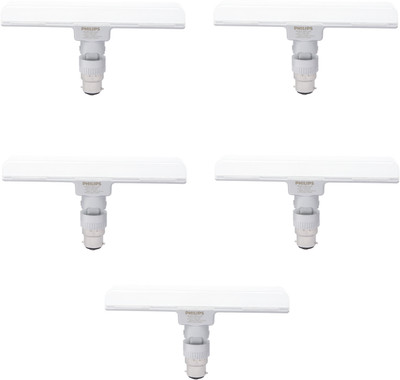 PHILIPS 10 W Basic T-Bulb B22 LED Bulb(White, Pack of 5)