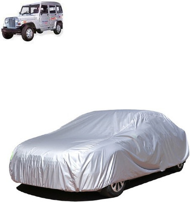 RAIN SPOOF Car Cover For Mahindra Marshal (Without Mirror Pockets)(Silver)