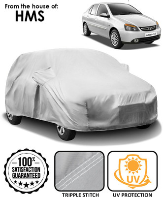 HMS Car Cover For Tata Indigo (With Mirror Pockets)(Silver)