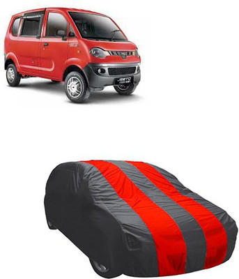 RAIN SPOOF Car Cover For Mahindra Jeeto (Without Mirror Pockets)(Red, Grey)