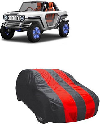 RAIN SPOOF Car Cover For Maruti Suzuki Universal For Car (Without Mirror Pockets)(Red, Black)