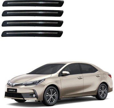 Autofetch Polypropylene Car Bumper Guard(Multicolor, Pack of 4, Toyota, Corolla Altis)