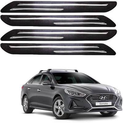 Autofetch Polypropylene Car Bumper Guard(Multicolor, Pack of 4, Hyundai, Sonata)