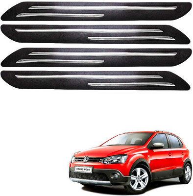 Autofetch Polypropylene Car Bumper Guard(Multicolor, Pack of 4, Volkswagen, Polo Cross)