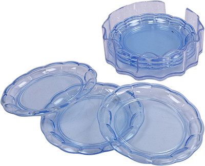 KUBER INDUSTRIES Round PVC Coaster Set(Pack of 6)