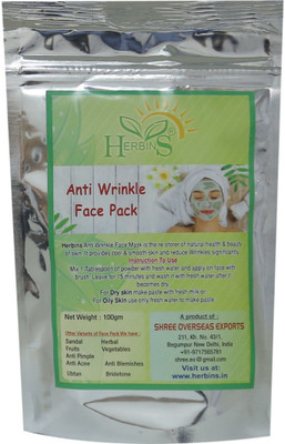 18% OFF on Herbins Anti Wrinkles Face Pack(100 g) 18% OFF on Herbins Anti Wrinkles Face Pack(100 g)