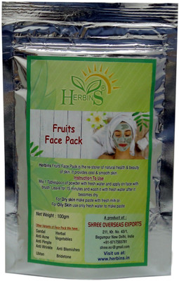 18% OFF on Herbins Fruits Face Pack(100 g) 18% OFF on Herbins Fruits Face Pack(100 g)