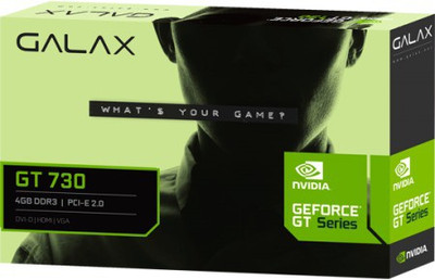 GALAX NVIDIA GEFORCE GT 730 4GB DDR3 4 GB GDDR3 Graphics Card(Black)