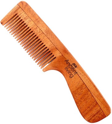 Ancient Living Neem Wood Comb With Handle