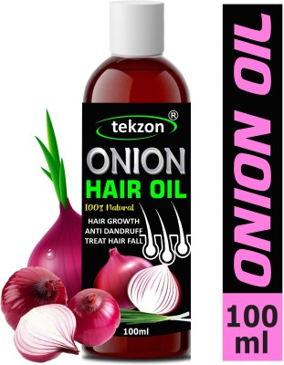 tekzon Natural Onion Oil with Pure Essential Oils Hair Growth  Hair Oil(100 ml)