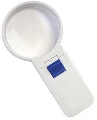 Schrodinger 90031 Handheld Magnifier Lens Glass With Built-in Illuminated LED Light 3X Magnifying Lens Glass with LED light not rechargeable(White)