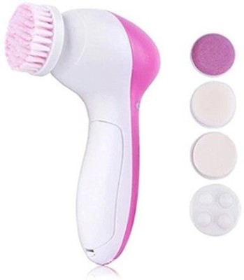 MOBONE Zd 5 In 1 Facial Exfoliator Body Electronic Cleaner Massage Machine - Assorted Massager(Pink)