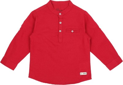 GINI & JONY Baby Boys Solid Casual Red Shirt