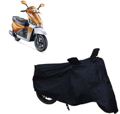 ROYAL AUTO MART Two Wheeler Cover for Mahindra(Gusto 125, Black)