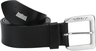 Levis Men Casual Black Genuine Leather Belt