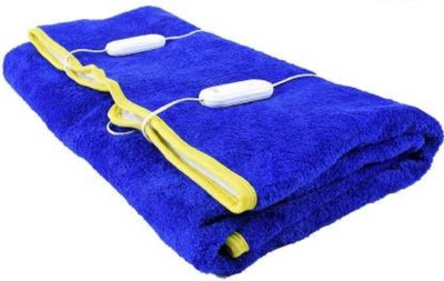 PRAZER Solid Single Electric Blanket for  Heavy Winter(Polyester, Blue)