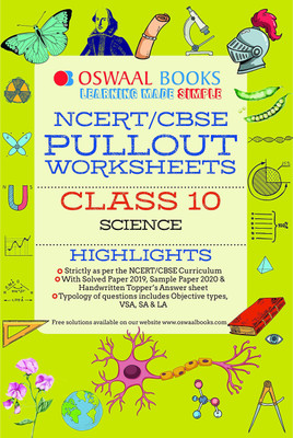 Oswaal Ncert & Cbse Pullout Worksheets Class 10 Science (for March 2020 Exam)(English, Paperback, unknown)