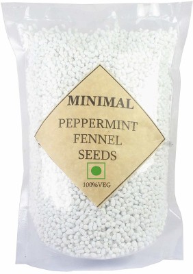 Minimal Peppermint Coated Fennel Seeds/Madrasi Sauf (500) fennel seeds Mouth Freshener(500 g)