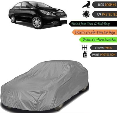Amasree Car Cover For Tata Manza (Without Mirror Pockets)(Grey, For 2005, 2006, 2007, 2008, 2009, 2010, 2011, 2012, 2013, 2014, 2015, 2016, 2017, 2018, 2019, NA Models)