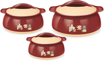 MILTON Delish Jr. Pack of 3 Thermoware Casserole Set(500 ml, 1000 ml, 1500 ml)