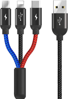 Offers Catz 200 cm USB (Type-A) to Lightning Cable (CZ-LT 2M, Black) | ZINUX USB to Type C cable for Android top model Like one pluse Samsung Or oppo Vivo 480 MBPS Transfer. 2.4 A 1.2 m USB Type C Cable(Compatible with Mobile, TABLET, PC, MACBOOK, Black, One Cable)