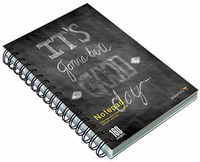 Askprints PREMIUM PAPER A5 Note Pad UN RULED 160 Pages(Black)