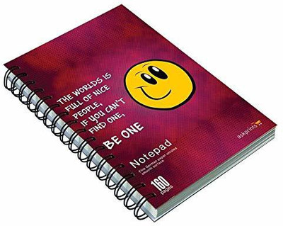Askprints PREMIUM PAPER A5 Note Pad UN RULED 160 Pages(SMILEY)