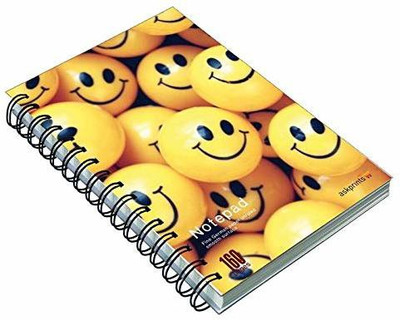 Askprints PREMIUM PAPER A5 Note Pad UN RULED 160 Pages(SMILEY2)