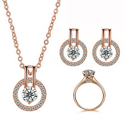 MYKI Stainless Steel Gold-plated Rose Gold, Silver Jewellery Set(Pack of 1)