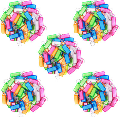 Flipkart SmartBuy Multipurpose 250 Packs Name Tag with Keyring Label Window Key Chain